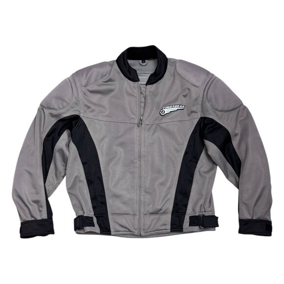 FIRST GEAR Mesh Textile Padded Protective Riding Motorcycle Jacket Mens Large - Picture 1 of 7